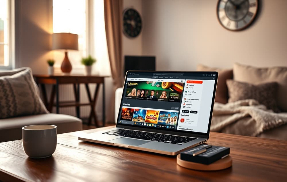 SlotSpice hjemmeside med spillkategorier