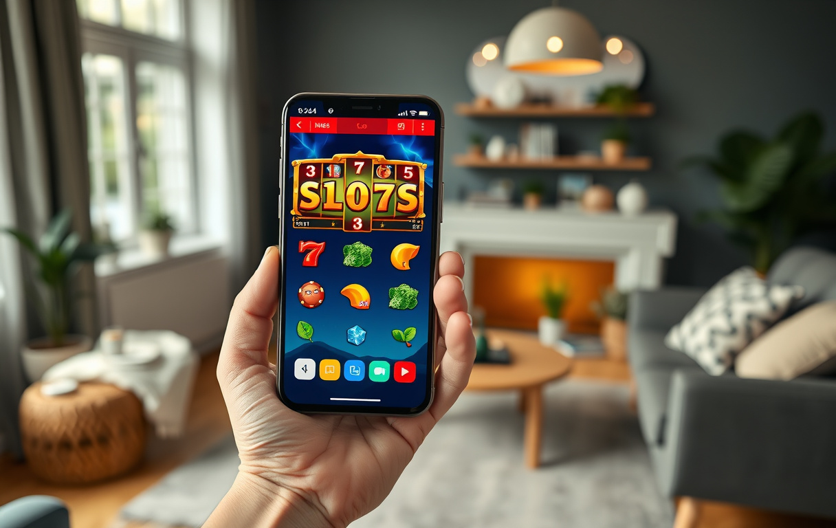 Mobilcasino på smarttelefon med spilleautomater
